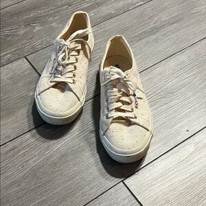 Superga Beige Canvas Sneakers